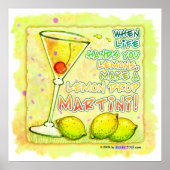 Posters, Prints - Lemon Drop Martini (Voorkant)