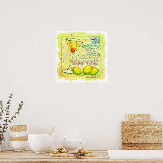 Posters, Prints - Lemon Drop Martini (Keuken)