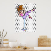 Posters, Prints - Meisje in een Martini Glas, Lil (Keuken)