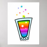 POSTERS, PRINTS - RAINBOW SHOT GLASS<br><div class="desc">Een helder gekleurde schutter gevuld met een 80-bestendige regenboog van cocktailplezier,  die sterbelletjes uitstrooit in een klassiek ontwerp van schermafbeeldglas. Ideaal voor feestjes voor elke feestelijke feestdag.</div>