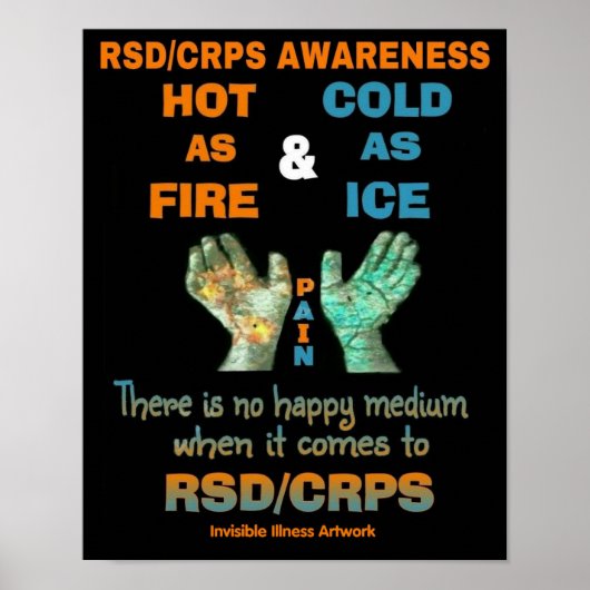 POSTERS...RSD/CRPS - Hot-as-Fire Cold as Ice Poster (Voorkant)