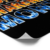 POSTERS...RSD/CRPS - Oranje en blauw Poster (Hoek)
