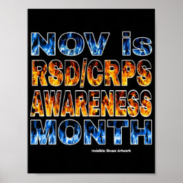 POSTERS...RSD/CRPS - Oranje en blauw Poster