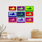 POSTERS - SKATEBOARDING OLYMPICS POP ART WALL ART (Keuken)