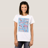 posters-stijl t-shirt (Voorkant volledig)