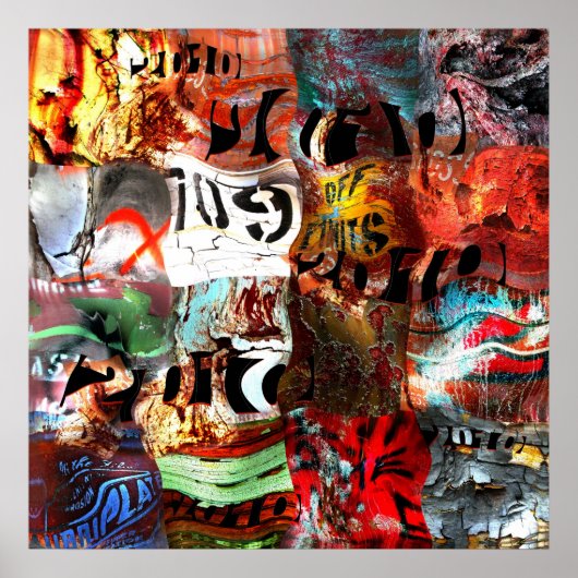 Posters Street Art Abstract 32 (Voorkant)