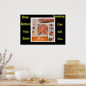 posters tegen roken (Keuken)