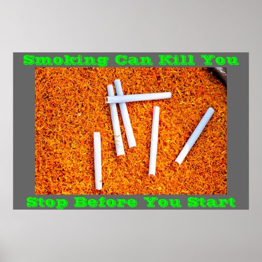 posters tegen roken - Groen (Voorkant)