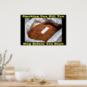 posters tegen roken op grijs (Keuken)