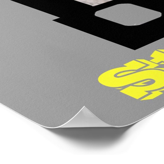 posters tegen roken op grijs (Hoek)