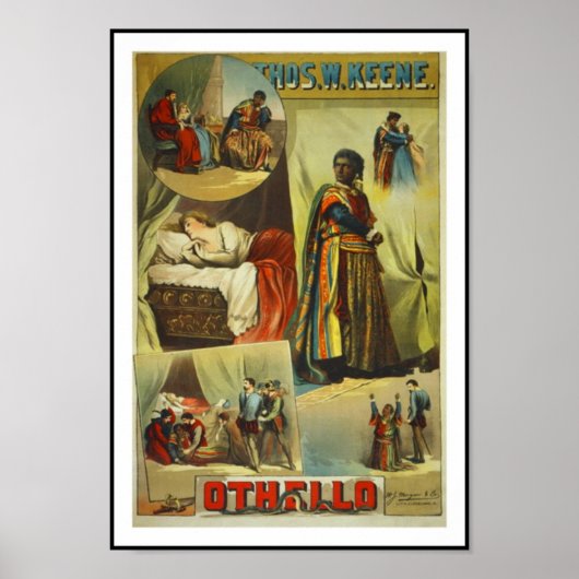 Posters Theater Antiek "Othello" (Voorkant)