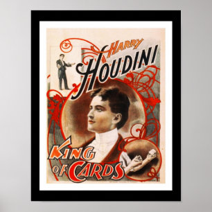 Posters Theater Vintage Houdini King Of Kaarten