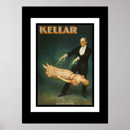 Posters Theater Vintage Kellar Magiër (Voorkant)