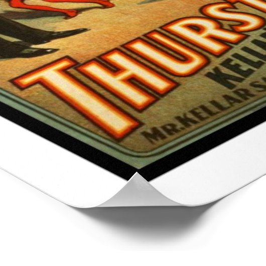 Posters Theater Vintage Thurston Magican (Hoek)