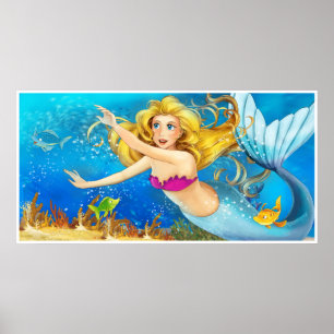 Posters uit de mermaid-reeks en product