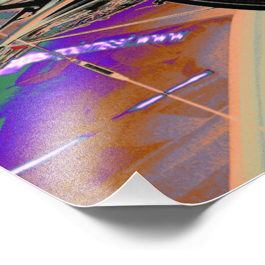 Posters van abstracte fietsen (Britse rondleiding  (Hoek)