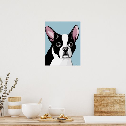 Posters van Boston Terrier (Keuken)