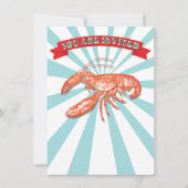 Posters van Crawfish Boil Party Kaart (Achterkant)