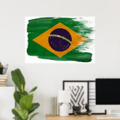 Posters van de Braziliaanse vlag (Thuiskantoor)