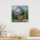 Posters van de deer (Keuken)