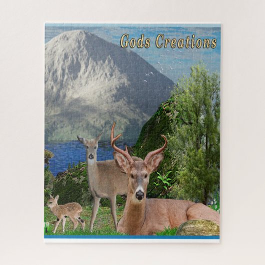Posters van de deer legpuzzel (Verticaal)