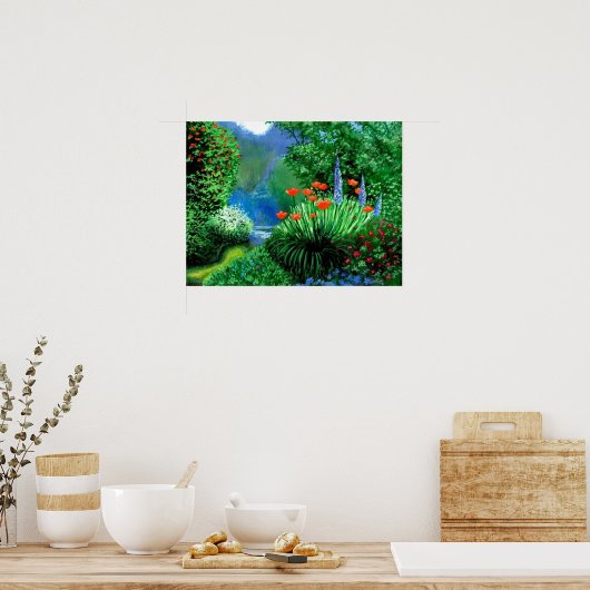 Posters van de lentestuin (Keuken)