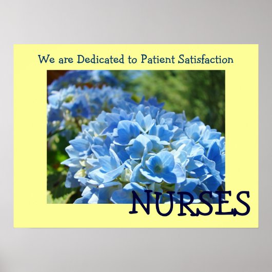 Posters van de NURSES toegesneden op de tevredenhe (Voorkant)