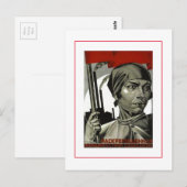 Posters van de Sovjet-Poster Briefkaart (Voorkant / Achterkant)