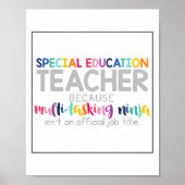 Posters van de speciale onderwijsleraar (Voorkant)