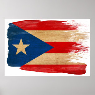 Posters van de vlag van Puerto Rico