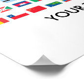 Posters van de wereldvlag (Hoek)