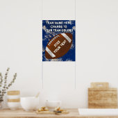 Posters van football met JOUW TEKST en KLEUREN (Keuken)