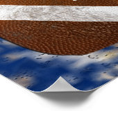 Posters van football met JOUW TEKST en KLEUREN (Hoek)