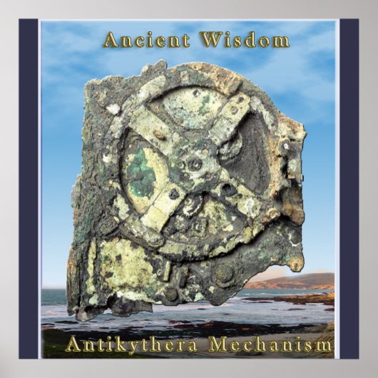 Posters van het Antikythera Mechanism (Voorkant)