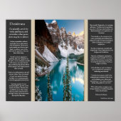 Posters van het Desiderata Majestic Mountain Uitzi (Voorkant)