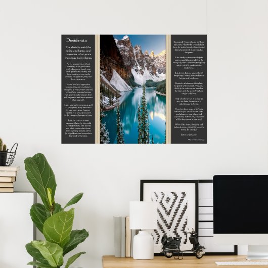 Posters van het Desiderata Majestic Mountain Uitzi (Thuiskantoor)
