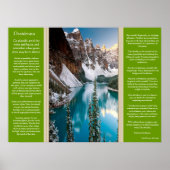 Posters van het Desiderata Majestic Mountain Uitzi (Voorkant)