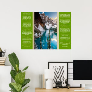 Posters van het Desiderata Majestic Mountain Uitzi