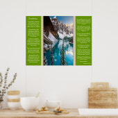 Posters van het Desiderata Majestic Mountain Uitzi (Keuken)