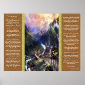 Posters van het Desiderata Mountain Uitzicht (Voorkant)