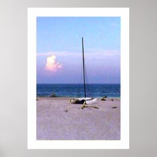 posters van het Print Giclée van de Zeilboot van