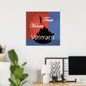 Posters van Honor Veterans Print (Thuiskantoor)