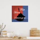 Posters van Honor Veterans Print (Keuken)