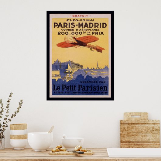 Posters van Parijs-Madrid-Le-Petit Parisian (Keuken)