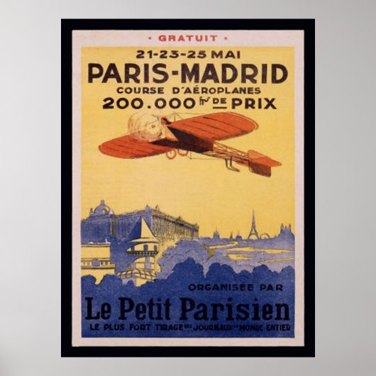 Posters van Parijs-Madrid-Le-Petit Parisian (Voorkant)
