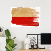 Posters van Poolse vlag (Thuiskantoor)