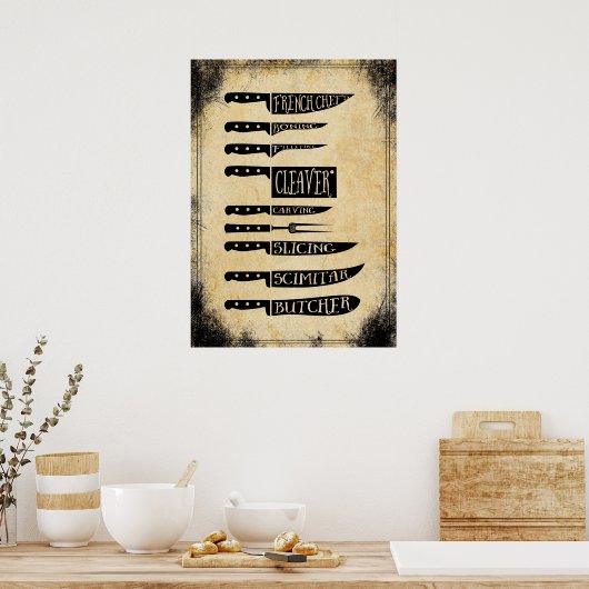  posters van slagerijen (Keuken)