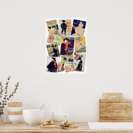 Posters van Toulouse-Lautrec (Keuken)