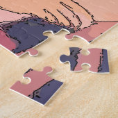  Posters van Vrouw Face Legpuzzel (Zijkant)