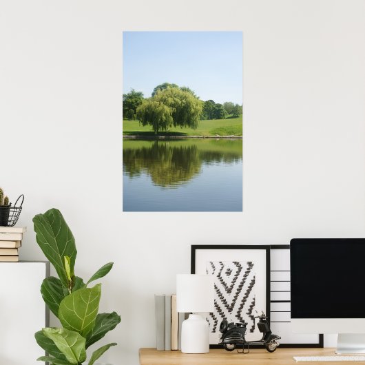 Posters van wilde bomen weiden. (Thuiskantoor)